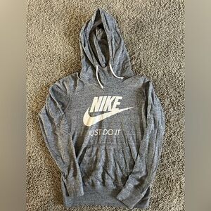 Women’s Nike Grey 'Just Do It' Hooded Sweatshirt